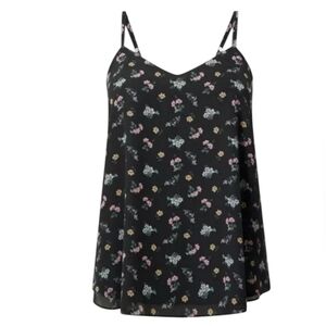 NWT 🌸 Torrid floral Black Camisole Top